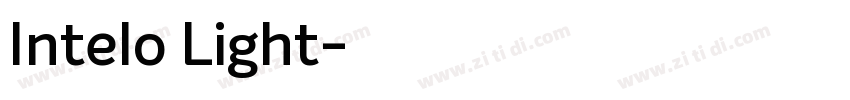 Intelo Light字体转换